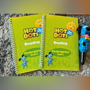 Hot dots kindergarten reading books